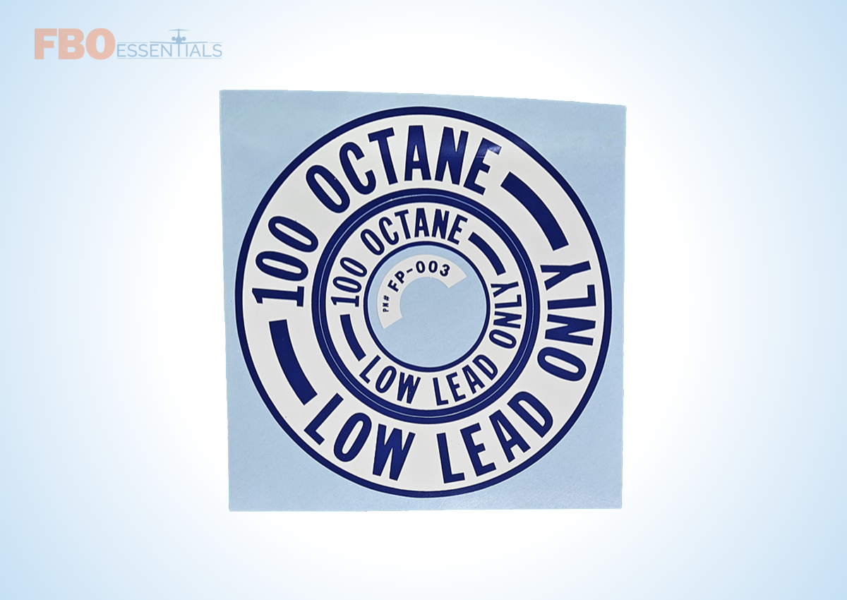 100 Octane Low Lead Only Decal image 0