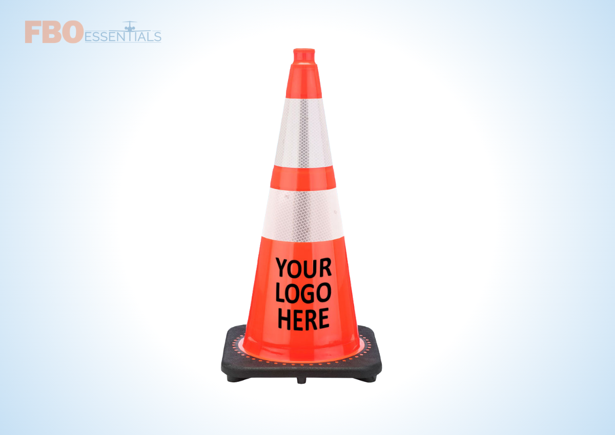Orange Traffic Cone with Your Logo image 0