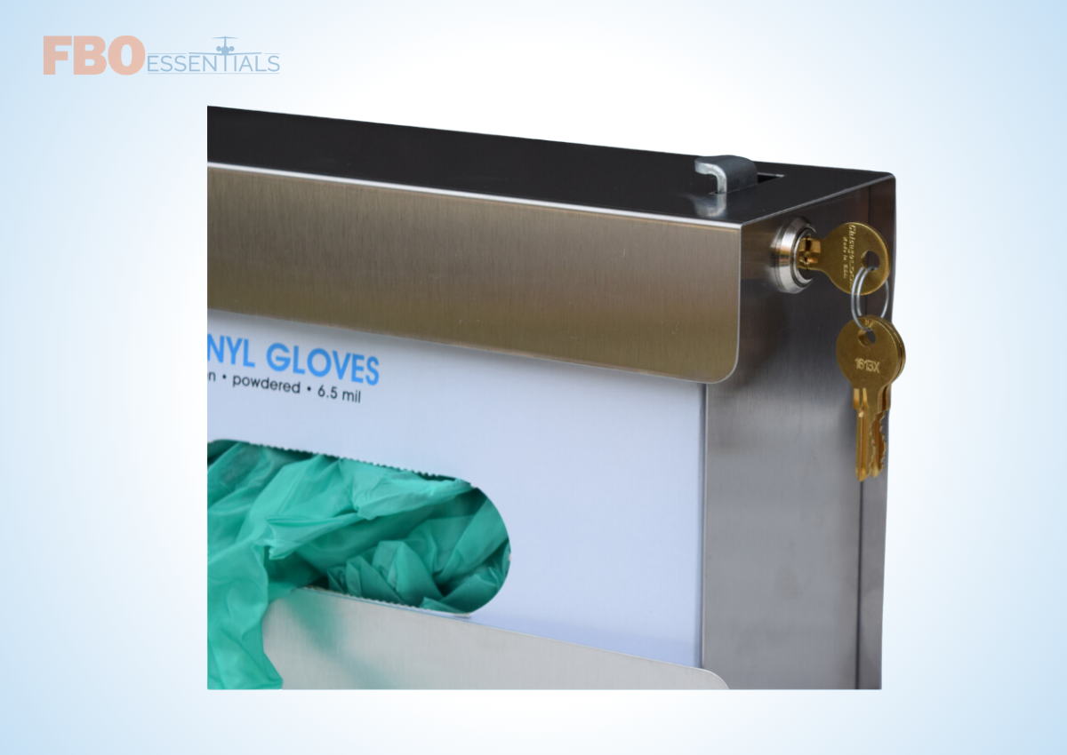 Omnimed Stainless Steel Security Glove Box Holder image 3