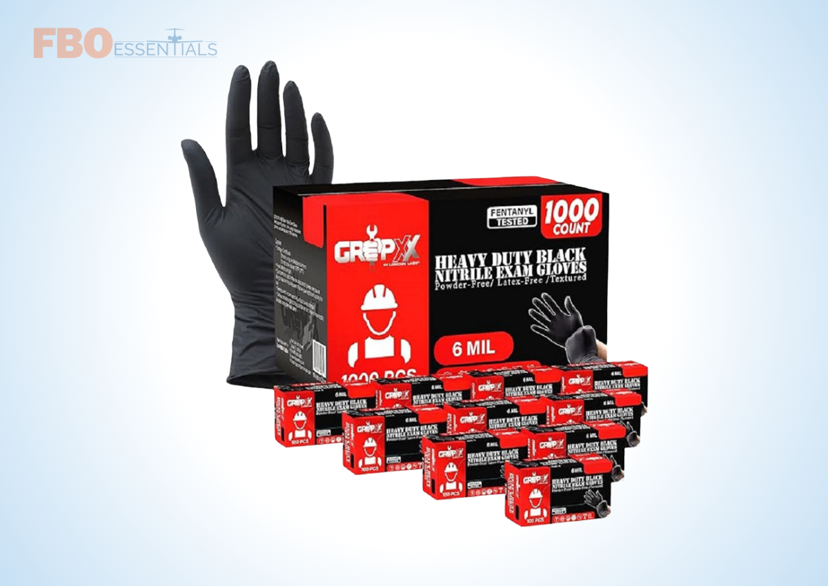 Heavy Duty Black Nitrile Exam Gloves (1000pcs) image 0