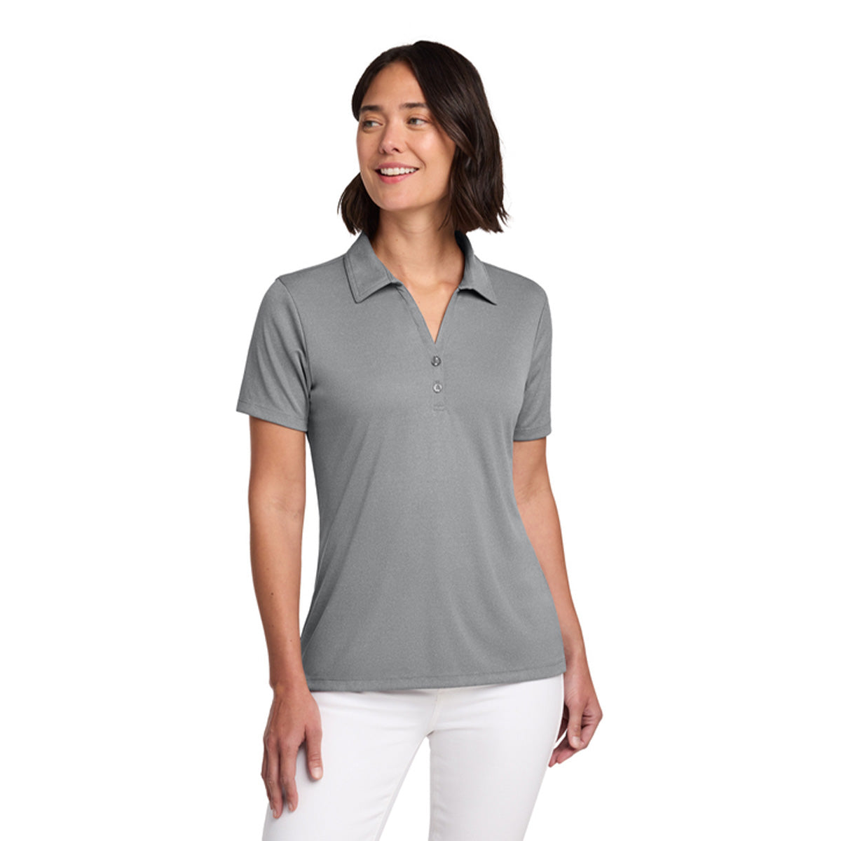 Gray TravisMathew Women's Coto Performance Polo