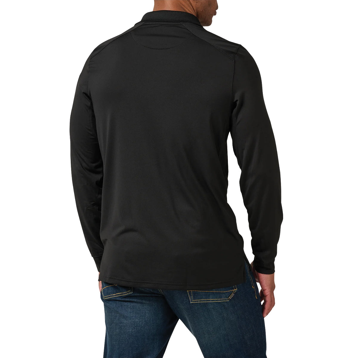 511 heelios long sleeve polo black back