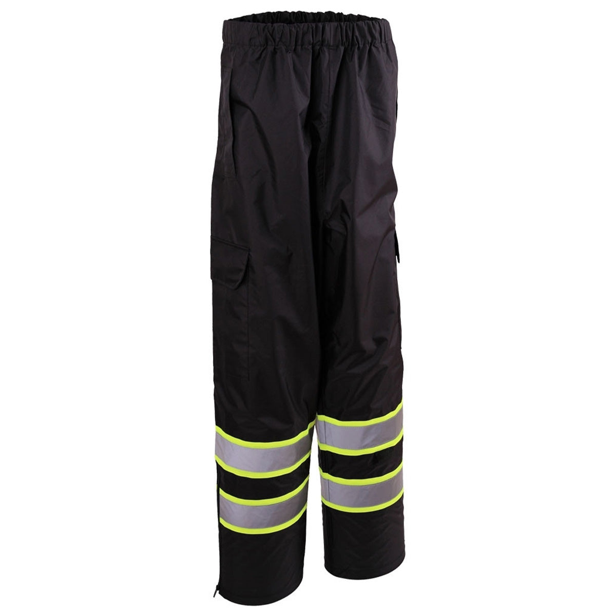 Hi Vis Rain Suit Waterproof Black Pants