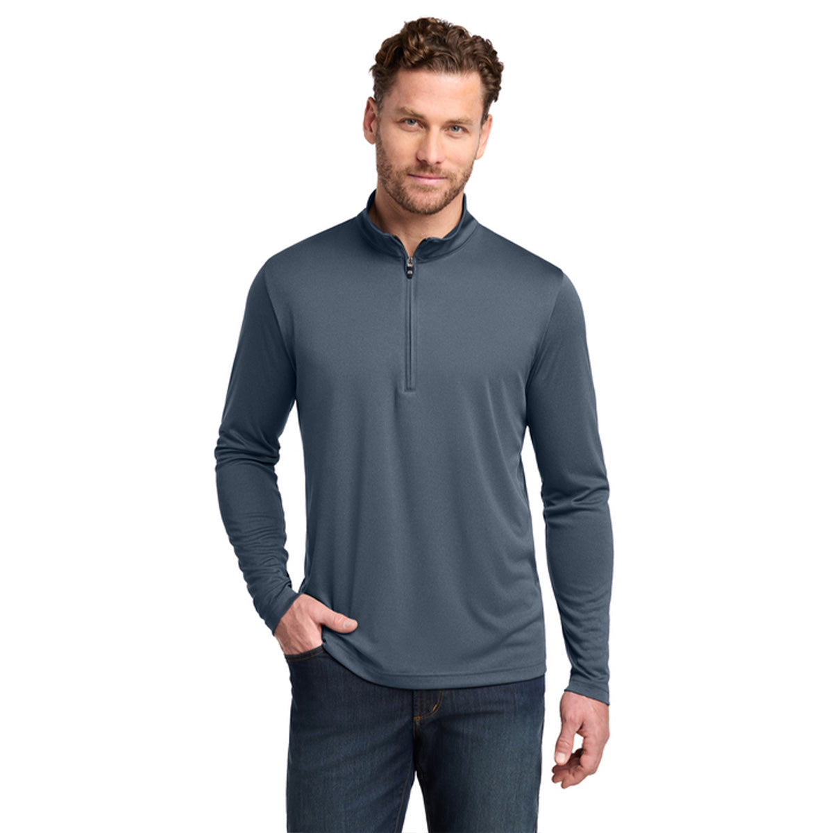 Indigo TravisMathew Coto Performance 1/4-Zip