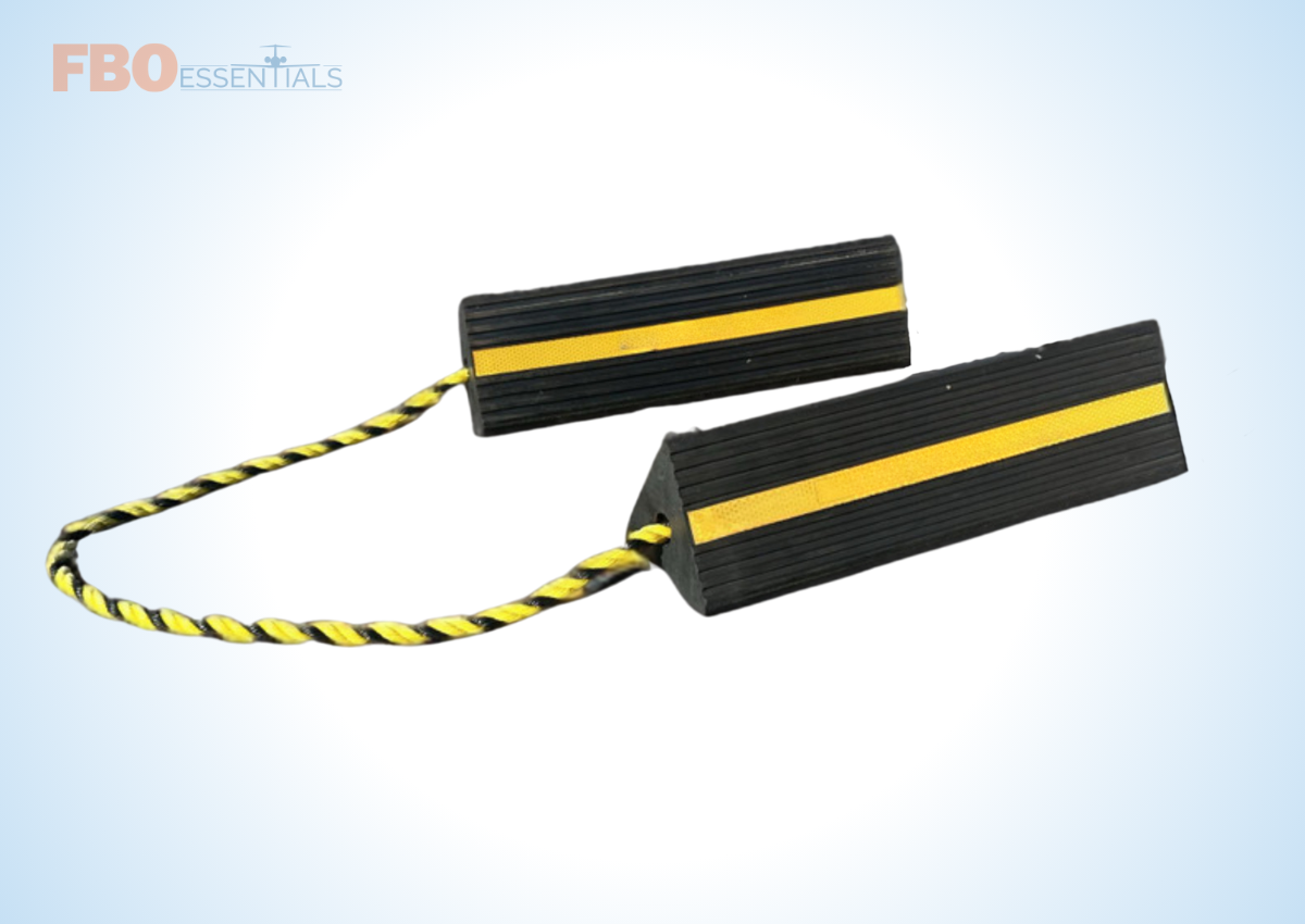 Large Aircraft Wheel Chock BlacK