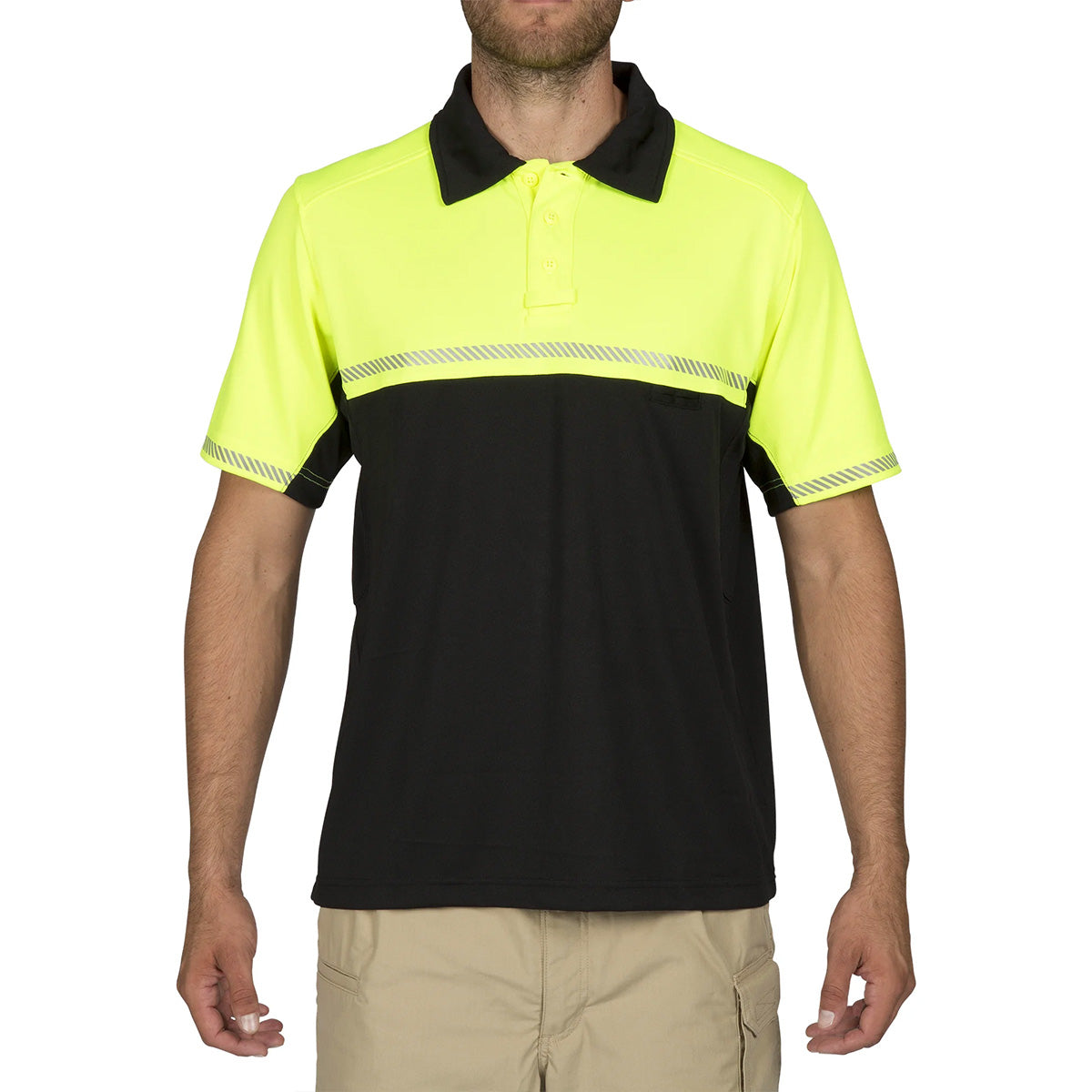 Hi-Vis yellow polo for FBO line service and ground crew