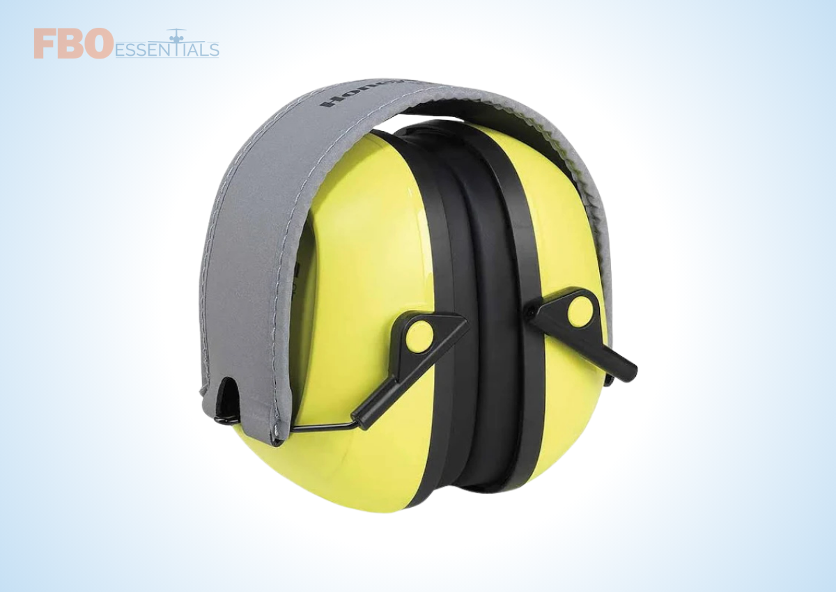 Hi-Vis Yellow Folding Passive Earmuff