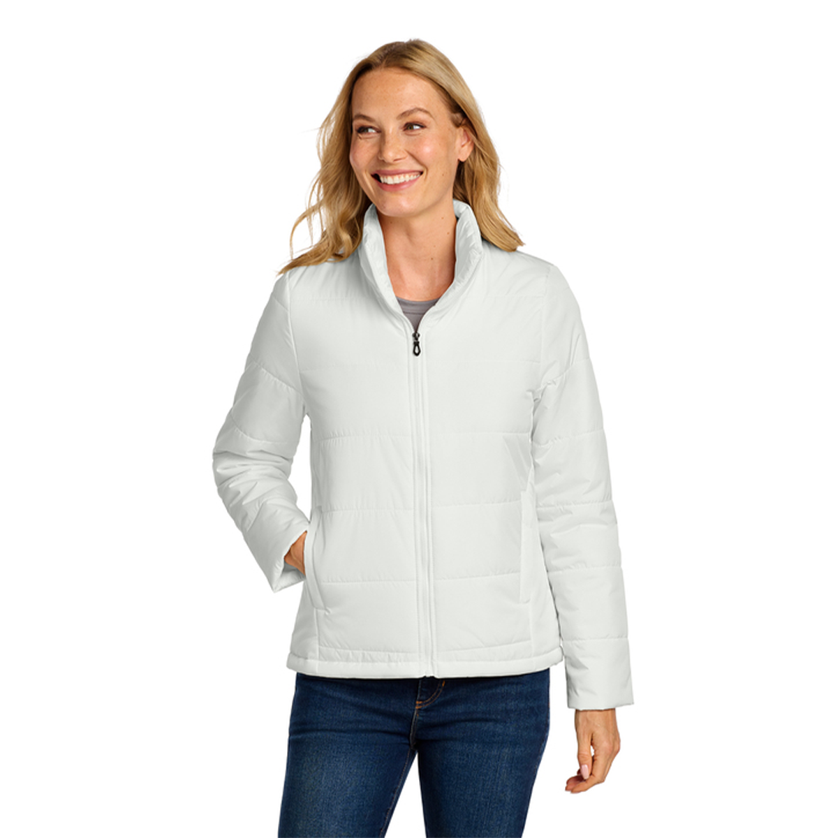 White Port Authority® Women's Puffer Jacket