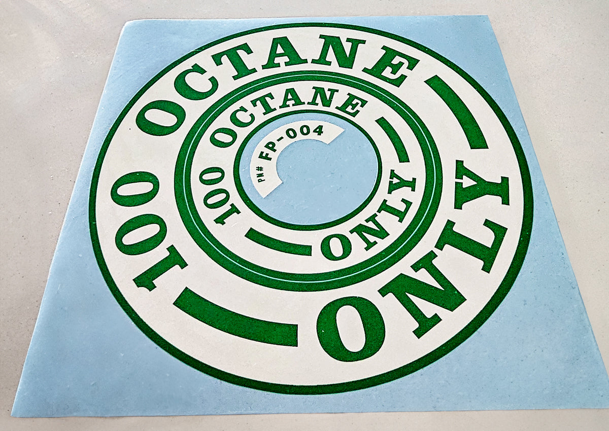 100 Octane Only Decal image 1