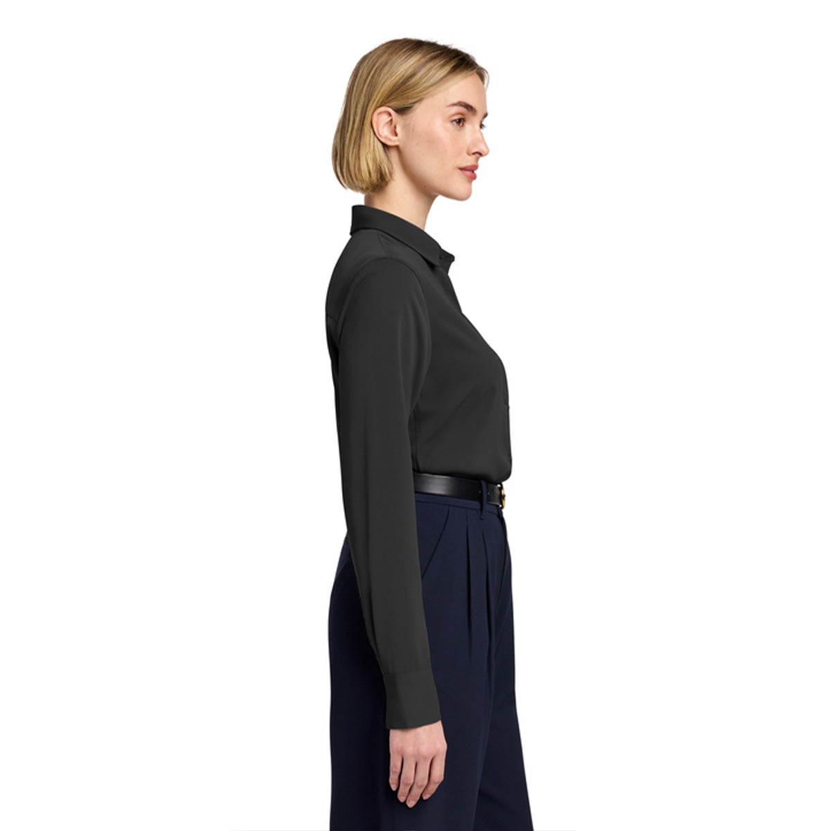 Brooks Brothers Women’s Full-Button Satin Blouse