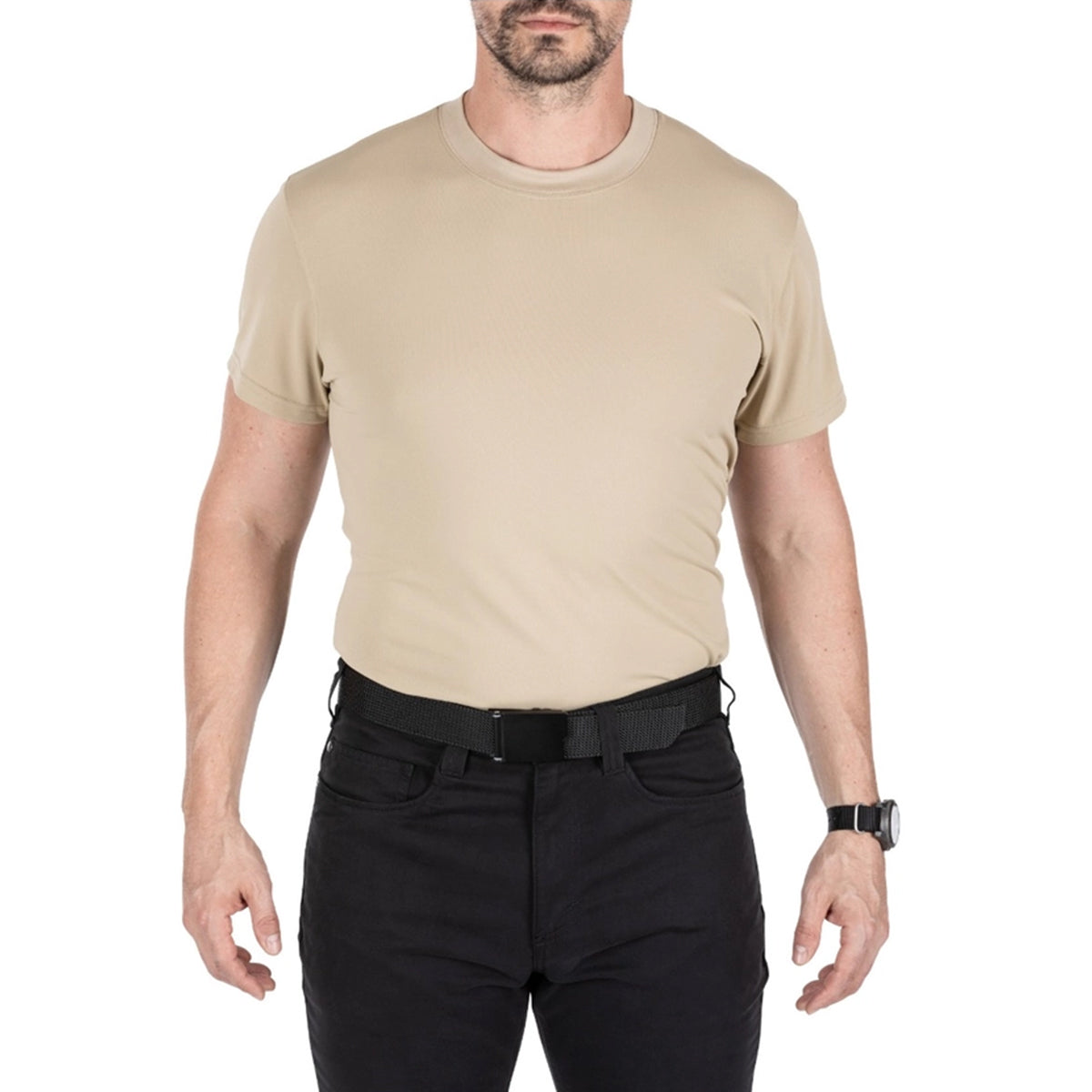 Beige Performance T-shirt For Work