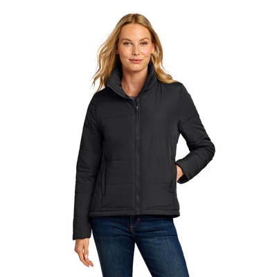 Black Port Authority® Women's Puffer Jacket