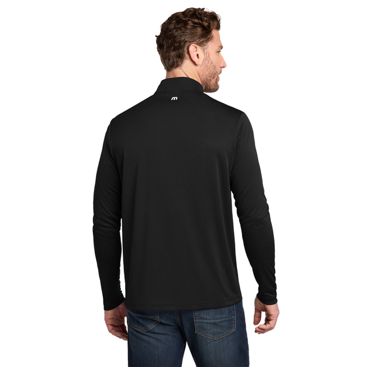 Black TravisMathew Coto Performance 1/4-Zip back 