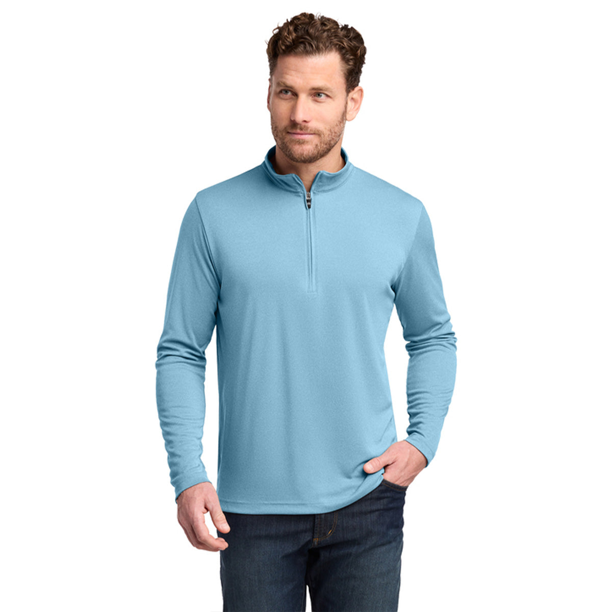 Blue TravisMathew Coto Performance 1/4-Zip