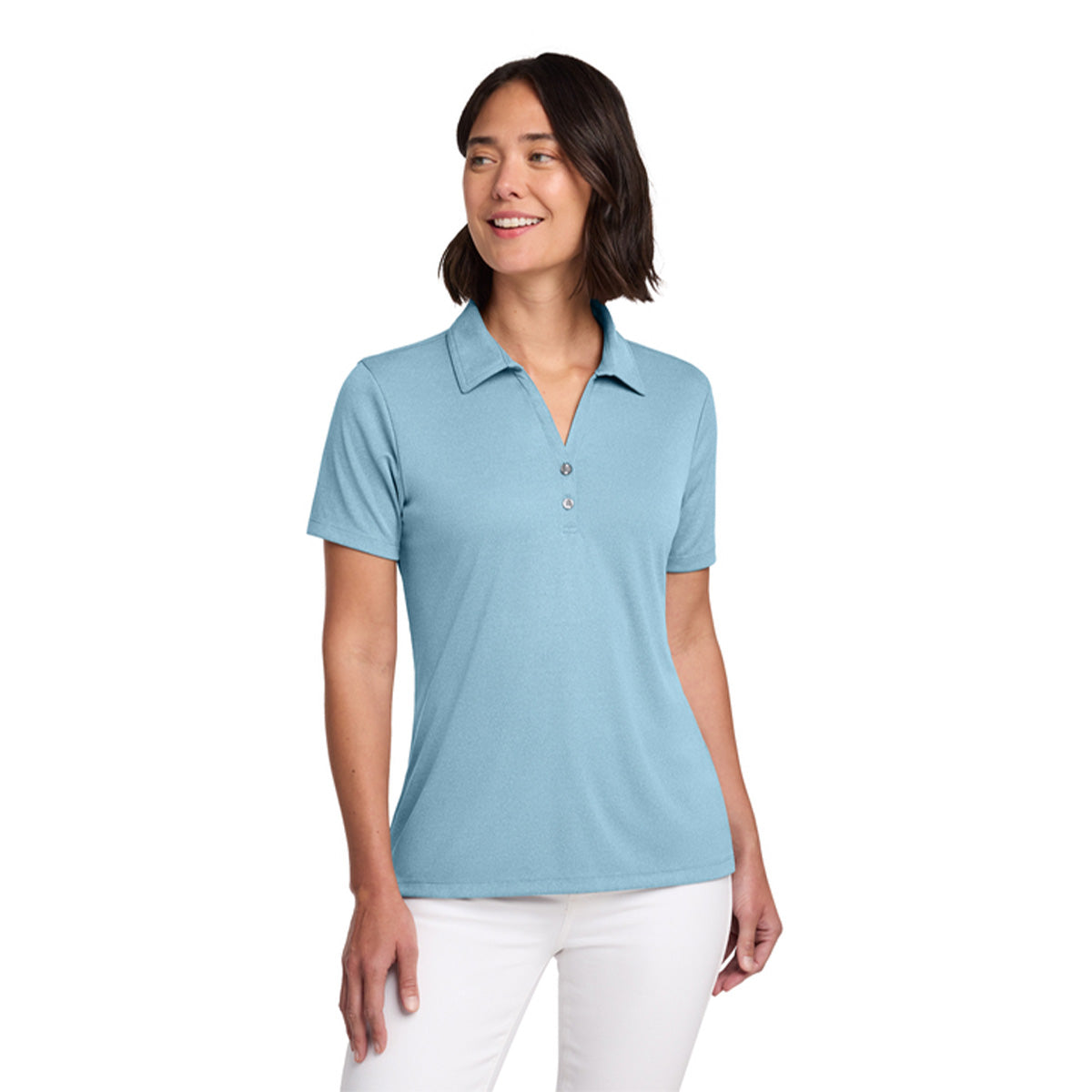 Blue TravisMathew Women's Coto Performance Polo