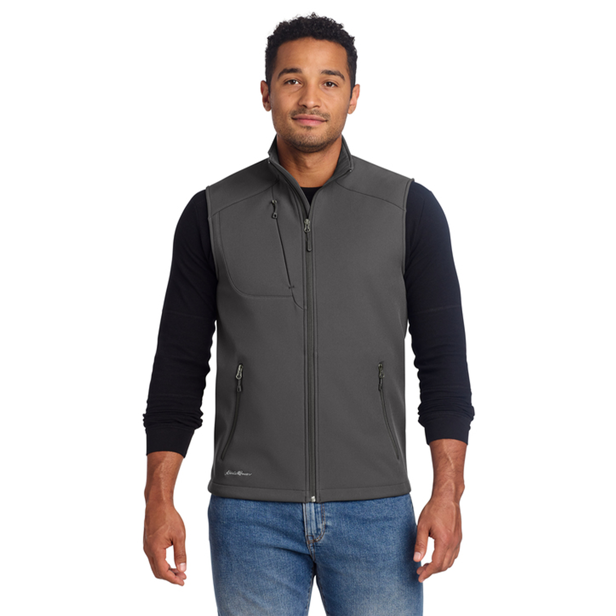 Gray Eddie Bauer Stretch Soft Shell Vest