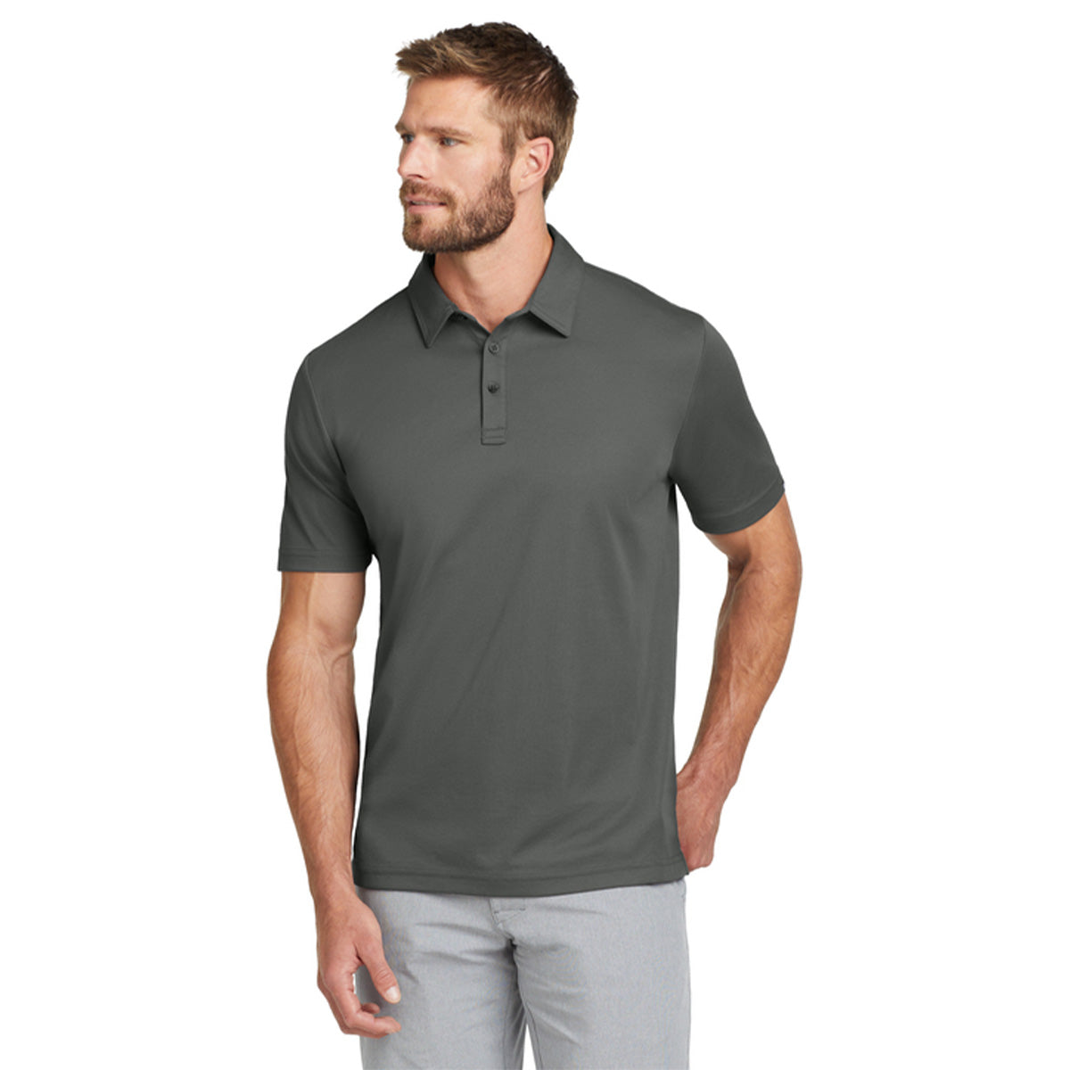 Gray TravisMathew Oceanside Solid Polo