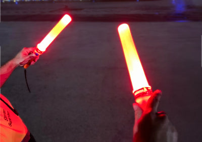 Heavy Duty Marshalling Aviation Lighted Wand