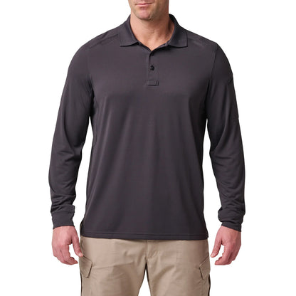 511 heelios long sleeve polo gray