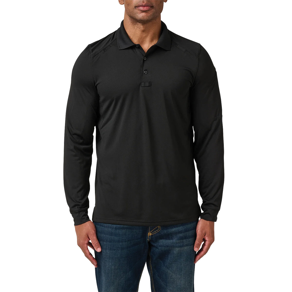 511 heelios long sleeve polo black 