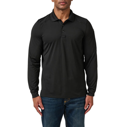 511 heelios long sleeve polo black 