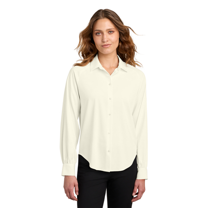 Ivory Mercer+Mettle Women’s Long Sleeve Buttery Soft Blouse