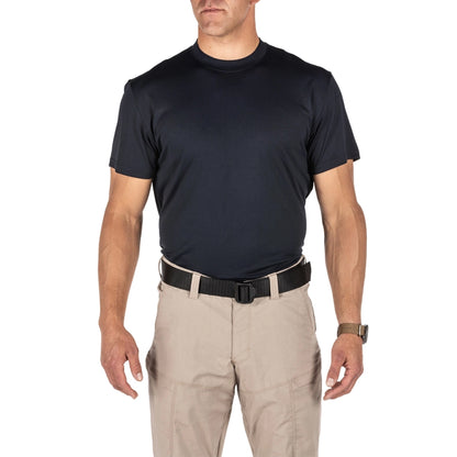 Navy Blue Performance T-shirt Tucked