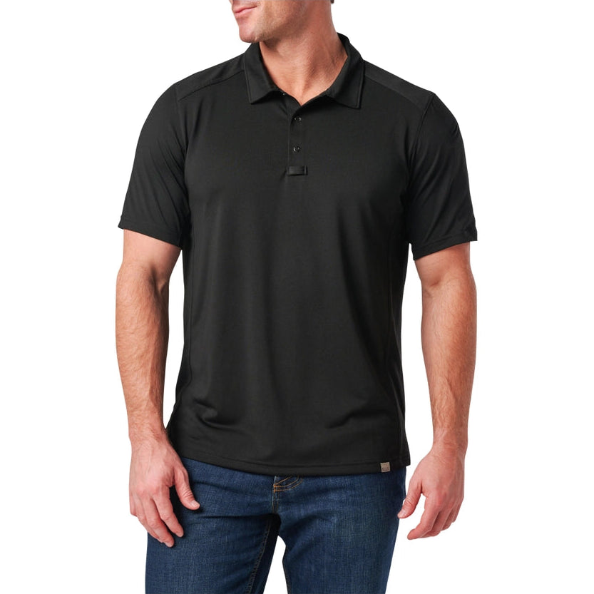 Paramount crest performance polo black 