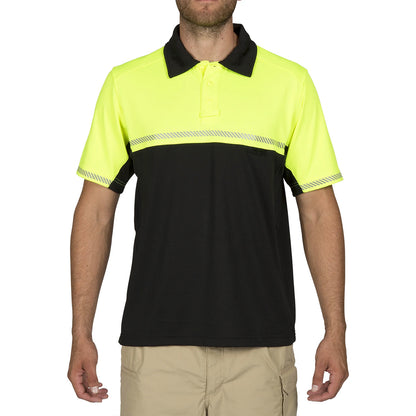 Hi-Vis yellow polo for FBO line service and ground crew