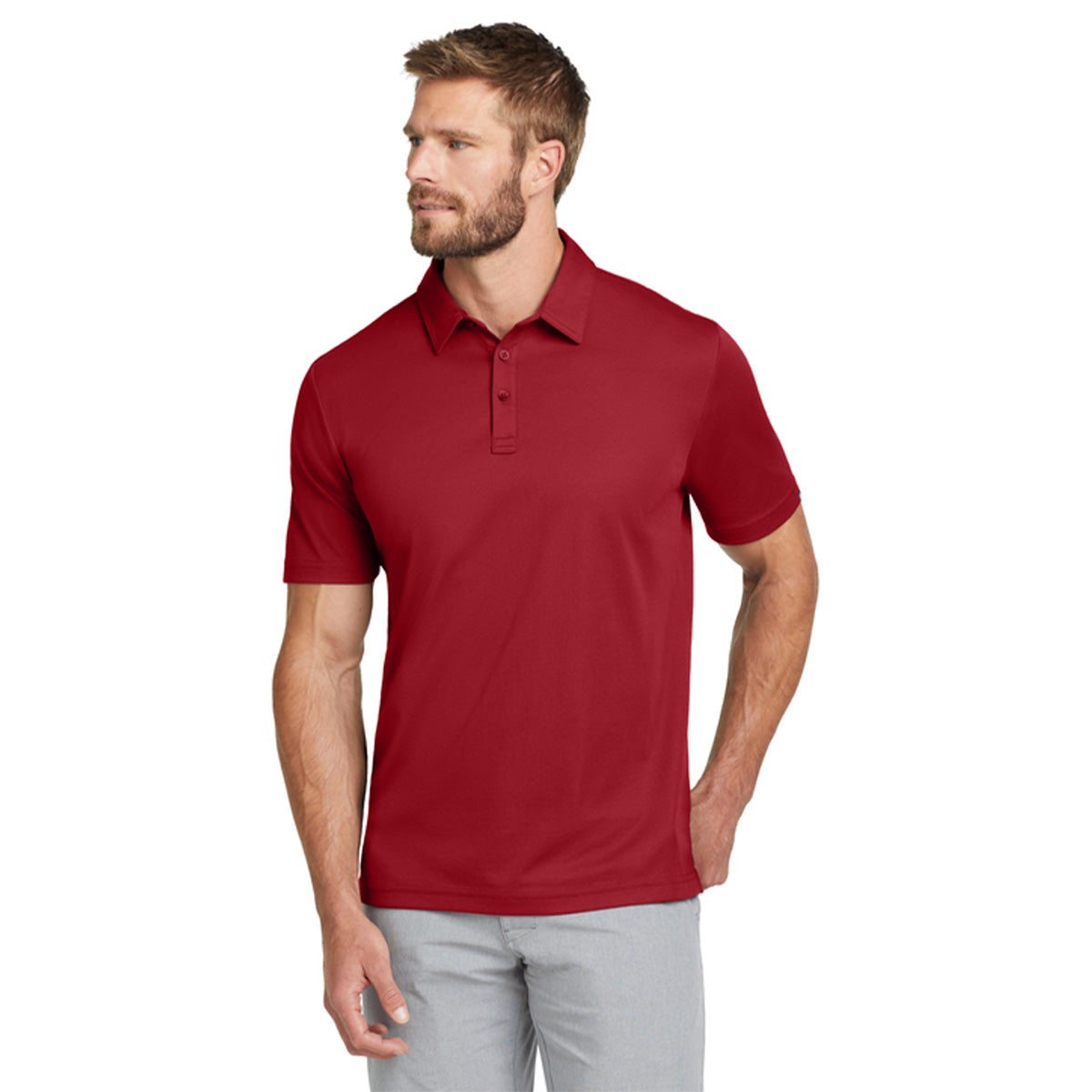 Red TravisMathew Oceanside Solid Polo