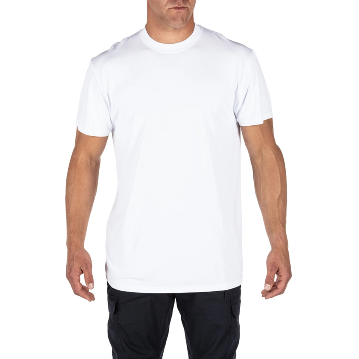 White Performance T-shirt Untucked