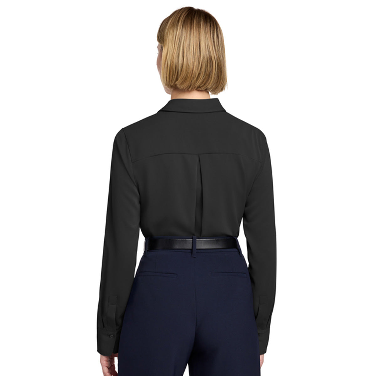 Brooks Brothers Women’s Full-Button Satin Blouse