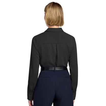 Brooks Brothers Women’s Full-Button Satin Blouse